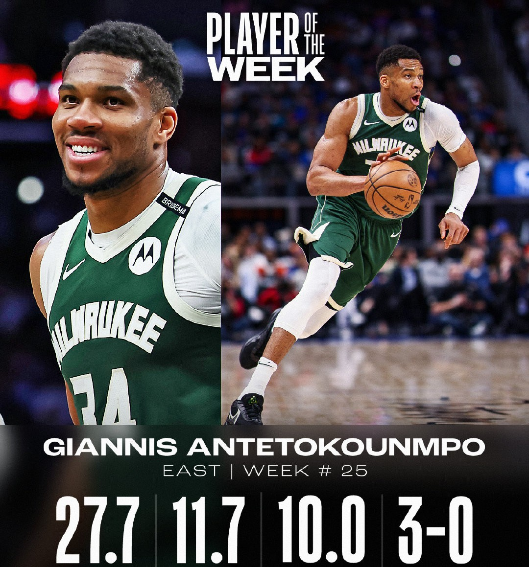 快船不敌雄鹿，字母哥砍下37分大胜